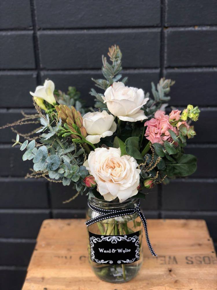 Pretty Flower Jar - $25